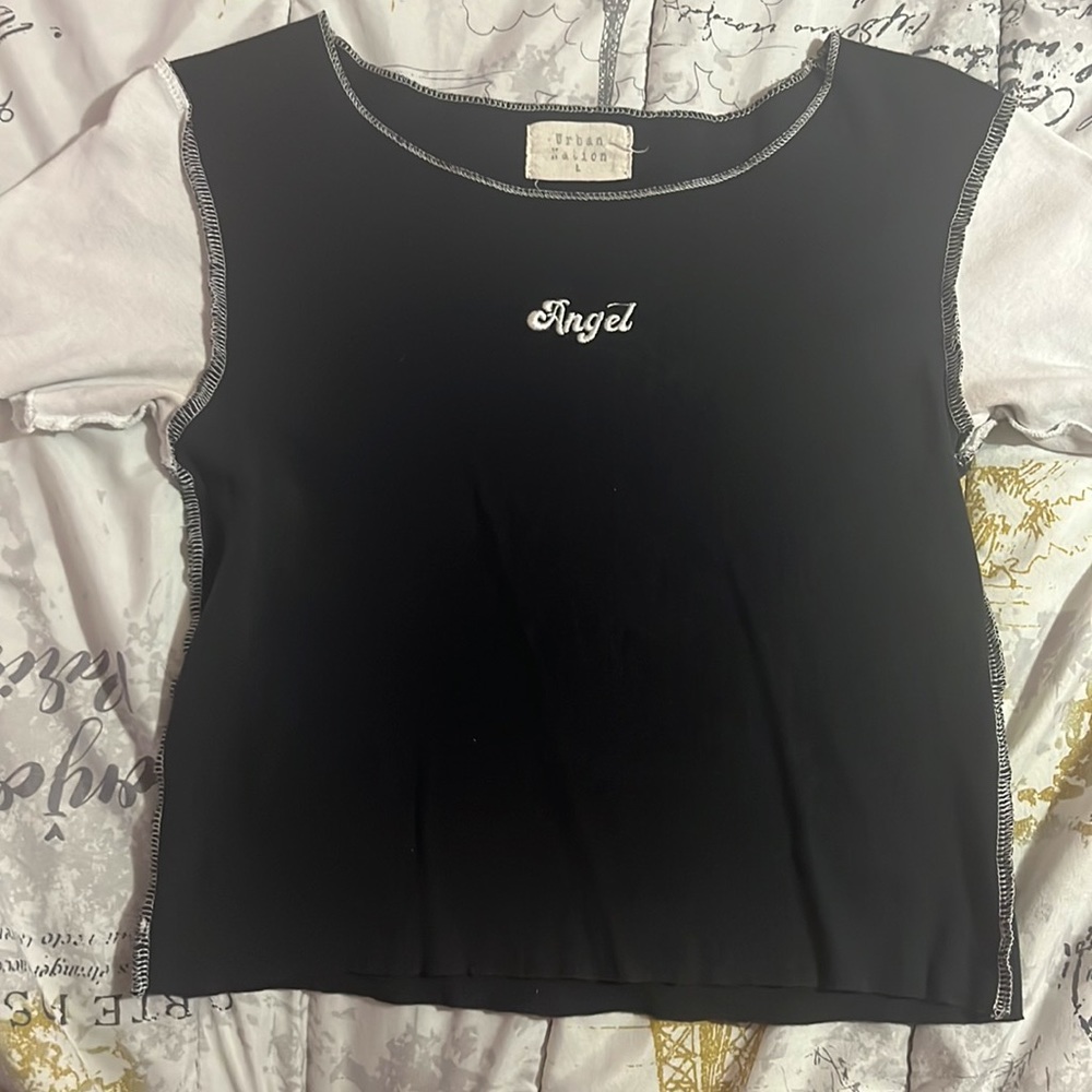 Urban Nation Angel inside out stitched shirt